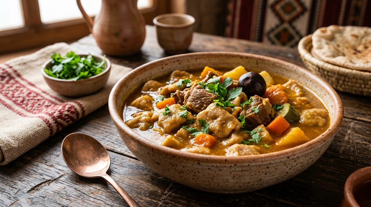 مطازيز نجدية باللحم والخضار
