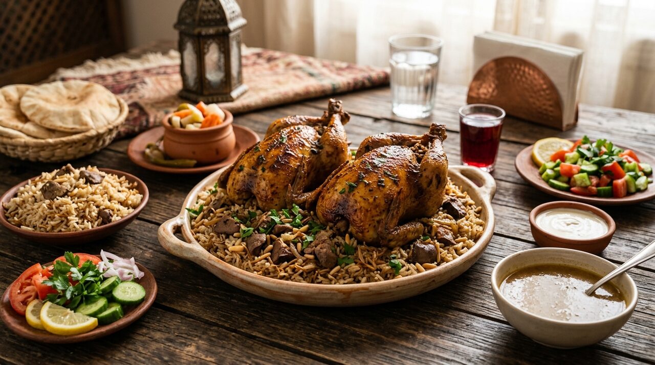 حمام محشي بالأرز والكبدة على الطريقة المصرية