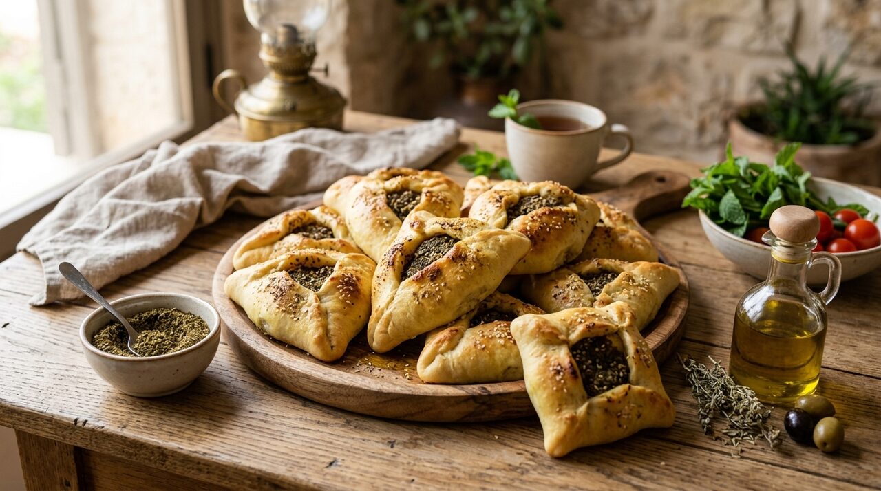 فطاير الزعتر الشامية