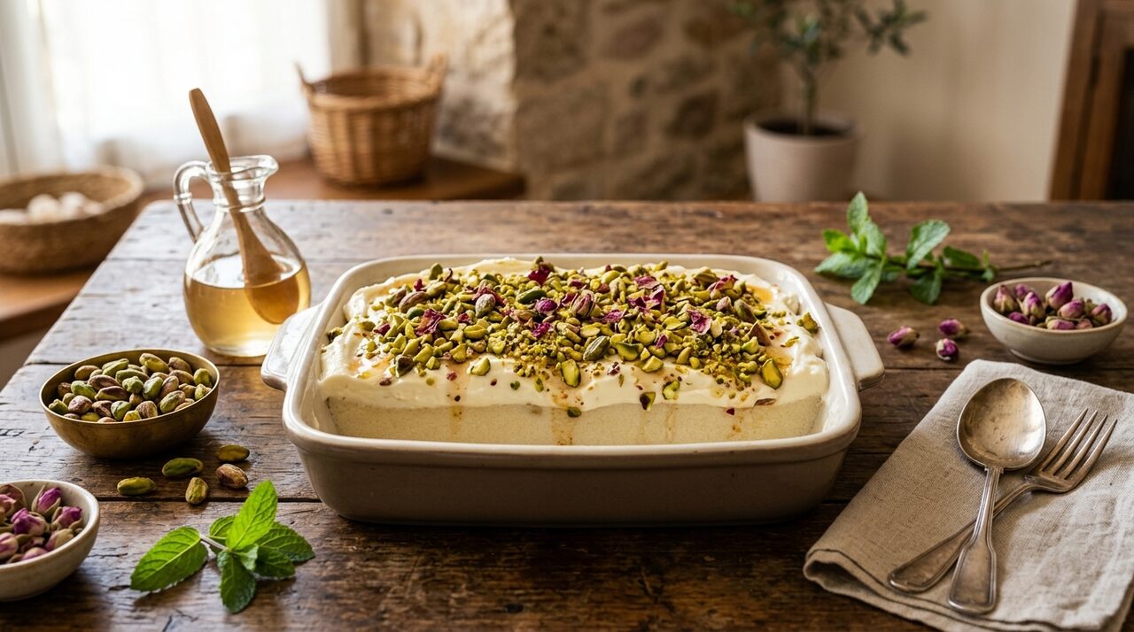 ليالي لبنان الأصلية بالقشطة والفستق