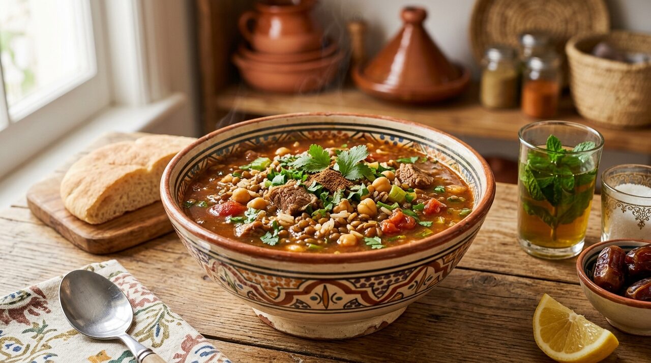 شوربة الحريرة المغربية التقليدية