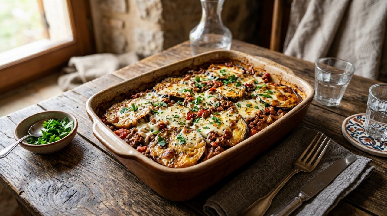 Minced Meat Moussaka Casserole
