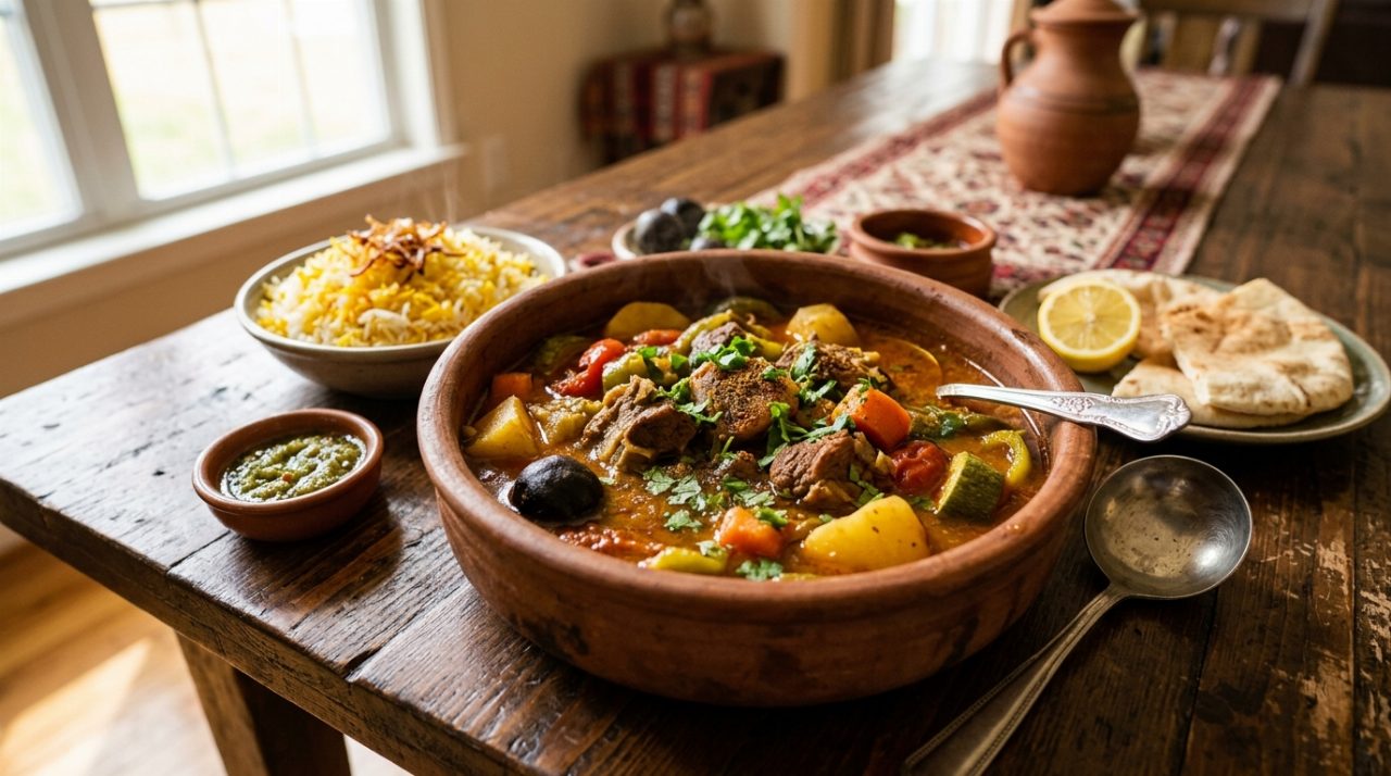 صالونة اللحم بالخضار