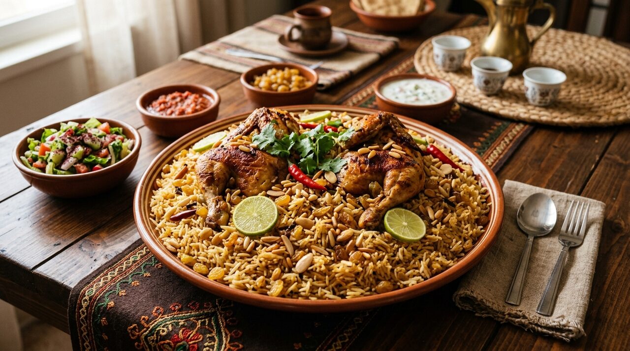 كبسة الدجاج النجدية الأصلية