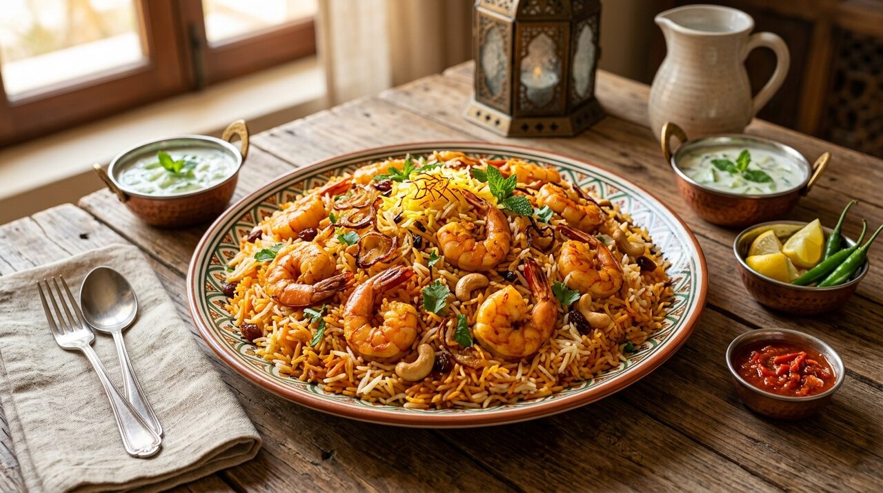 برياني روبيان على الطريقة الشرقاوية