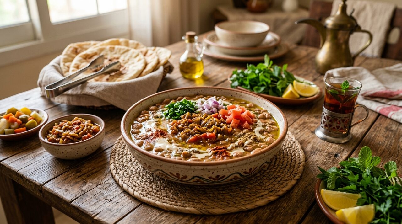 فول مدمس على الطريقة الخليجية