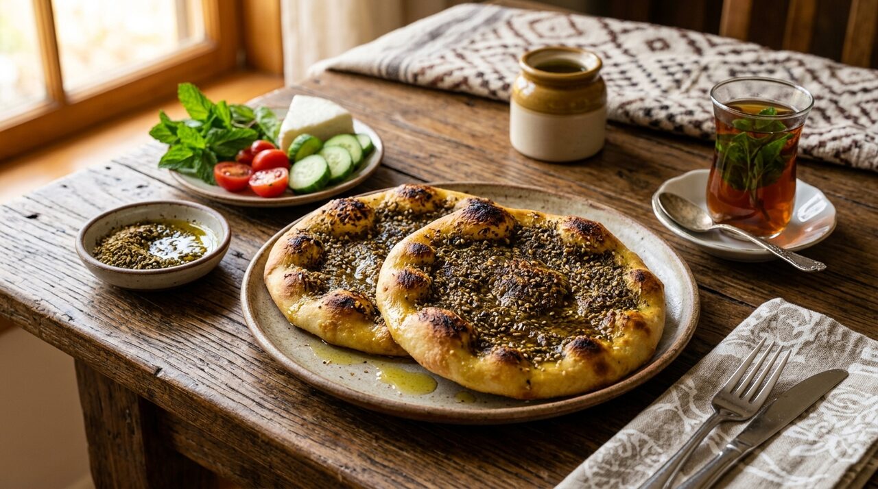 مناقيش زعتر شامية