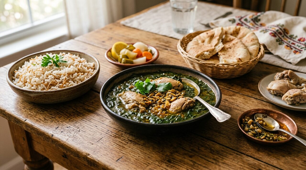 ملوخية مصرية بالدجاج