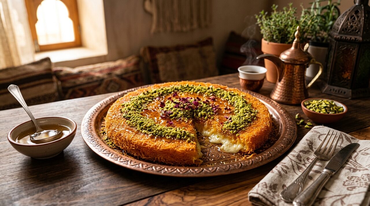 كنافة نابلسية بالجبن